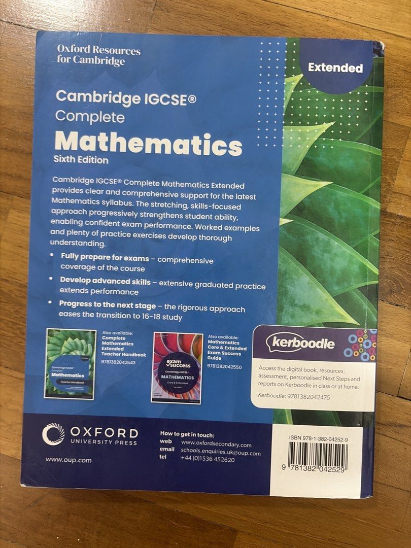 Cambridge IGCSE 0580 math textbook, Hobbies & Toys, Books & Magazines ...