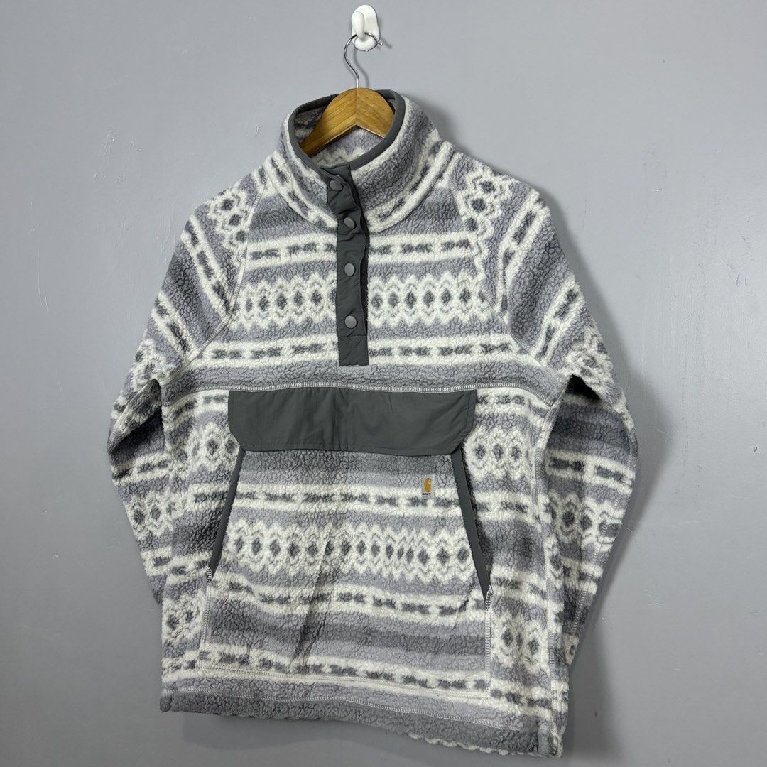 CARHARTT JACKET AZTEC ANORAK FLEECE (Category: Coats, Jackets and Outerwear) located in Mabalacat. Submitted by doughnutthrift (Listing ID 1439679992, Image 2). Description: CARHARTT JACKET AZTEC ANORAK FLEECE Excellent condition W- 22” L- 26” No issue.