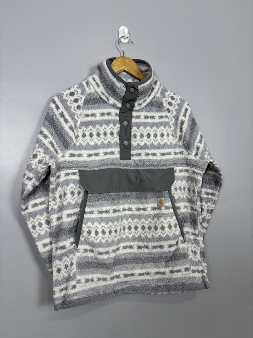 CARHARTT JACKET AZTEC ANORAK FLEECE (Category: Coats, Jackets and Outerwear) located in Mabalacat. Submitted by doughnutthrift (Listing ID 1439679992, Image 3). Description: CARHARTT JACKET AZTEC ANORAK FLEECE Excellent condition W- 22” L- 26” No issue.