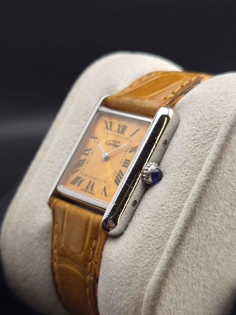 Cartier Tank Must Small (Category: Luxury Watches) located in Makati City. Submitted by tpx.ph (Listing ID 1439693823, Image 3). Description: Cartier Tank Must Small 210k Cash Price W1017654 Pre-Owned Watch Only.