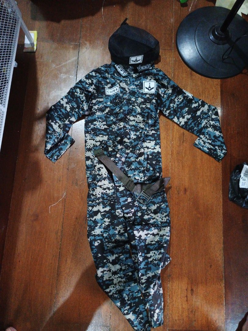 Chinese Military Uniform (130 cm) (Category: Babies & Kids Fashion) located in Paranaque City. Submitted by accountdetails (Listing ID 1439711705, Image 1). Description: 130 cm height.