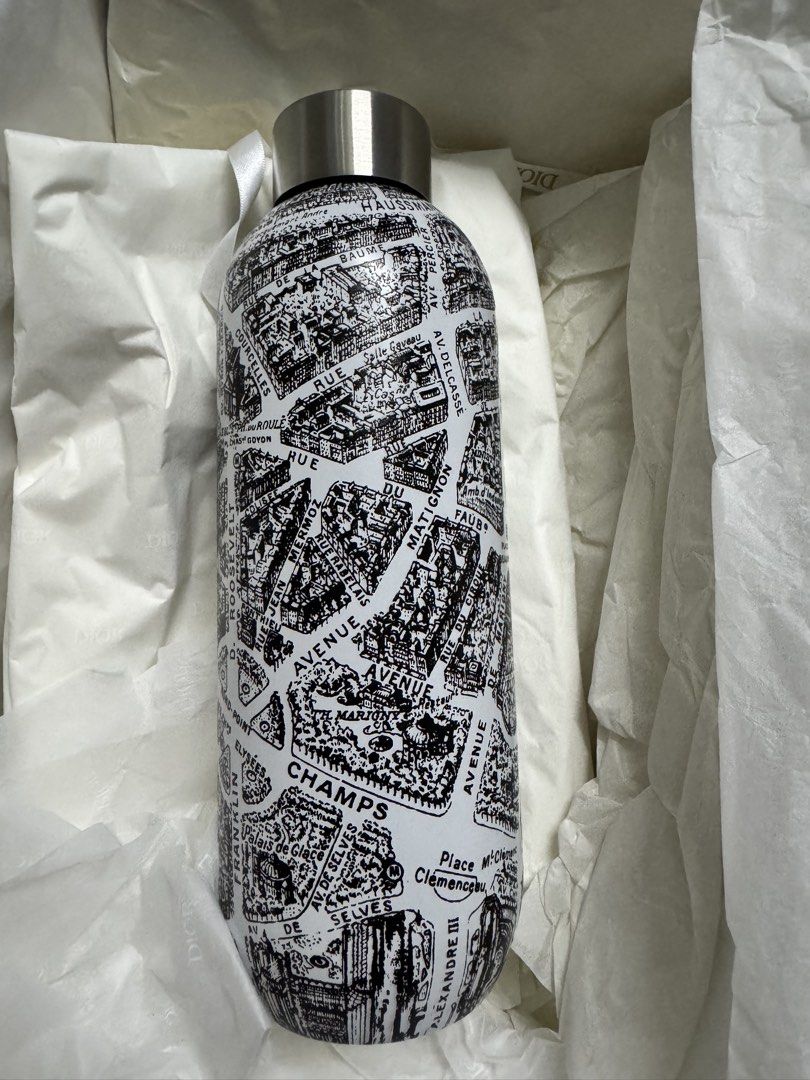 Christian Dior Paris Map Water Bottle463243277574481922