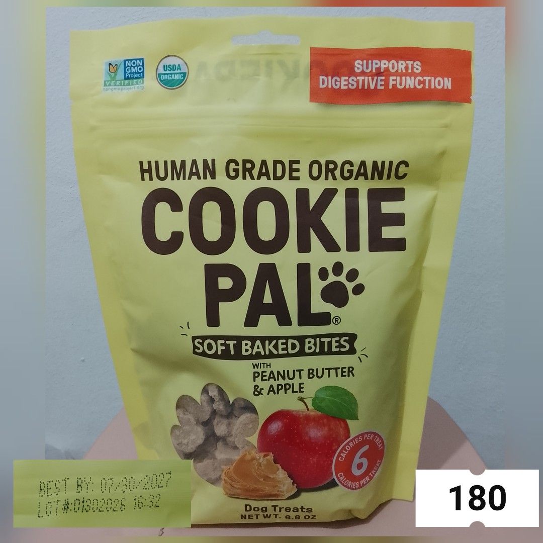 Cookie Pal Soft Baked Bites Peanut Butter & Apple (Category: Pet Food) located in Pasig City. Submitted by pretzelish (Listing ID 1439627845, Image 1). Description: Imported treats for your fur baby. Fresh from US boxes. All expiration dates included to guarantee freshness. Selling items below market price. Shipping thru Lalamove, pick up, and JNT No free shipping. Shipping fees will depend on your location. No SP checkout. Location : Pasig city 
