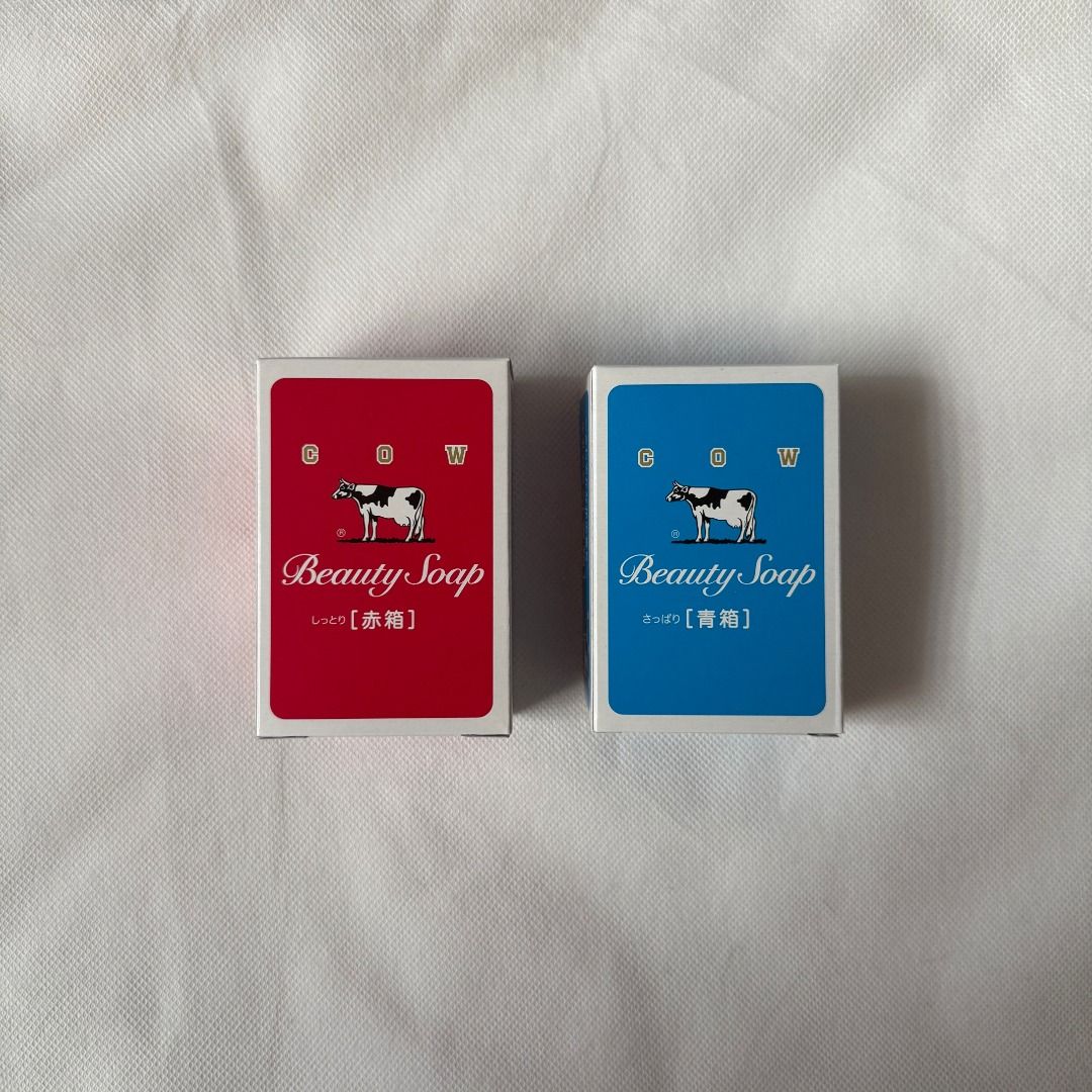 Cow Beauty Soap (Category: Bath) located in Caloocan City. Submitted by leejends (Listing ID 1439689328, Image 1). Description: - Authentic Cow Beauty Soap from Japan - One soap per box (85g) - Price is PER box - Blue and Red available.