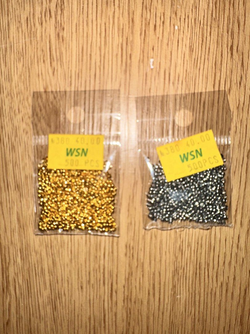 Crimp end (Category: Earrings) located in Manila. Submitted by declutterw1thme (Listing ID 1439611074, Image 1). Description: Available 2 packs Gold 2 packs Silver.