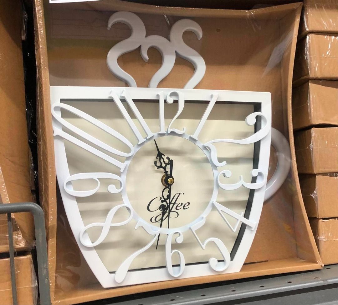 Decorative and functional cup of coffee wall clock (Category: Coffee Machines & Makers) located in Caloocan City. Submitted by relique_boutique2026 (Listing ID 1439762097, Image 1). Description: 📍 Caloocan South.