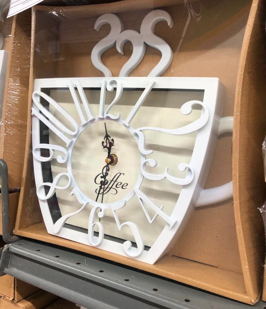 Decorative and functional cup of coffee wall clock (Category: Coffee Machines & Makers) located in Caloocan City. Submitted by relique_boutique2026 (Listing ID 1439762097, Image 2). Description: 📍 Caloocan South.