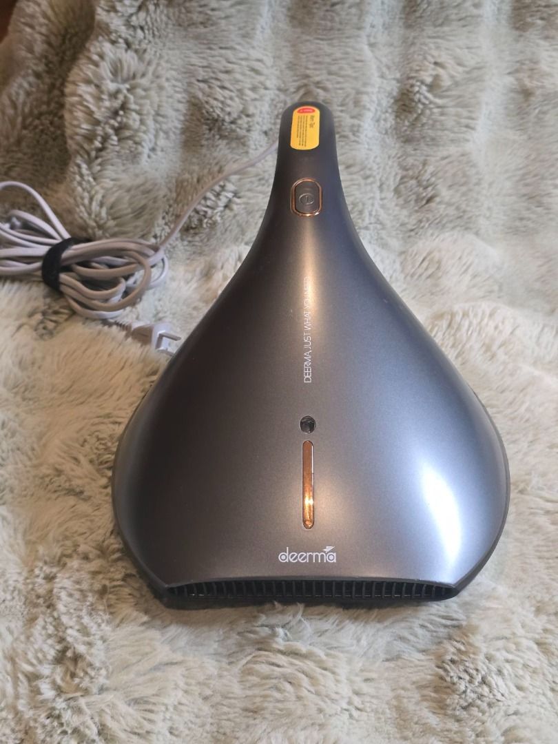 Deerma EX919 Dust Mite Vacuum Cleaner Remover (Category: Vacuum Cleaner & Housekeeping) located in Caloocan City. Submitted by declutteringsamthing (Listing ID 1439734205, Image 1). Description: Deerma Dust Mite Vacuum Cleaner EX919 Powerful Mites Remover With UV Light And HEPA Filter For Bed And Sofa weight : 1.5kg air : 500m³/h volume capacity : 200ml the length of the line : 5m wired/wireless : wire enter the voltage : 220V Run time : 60minsro