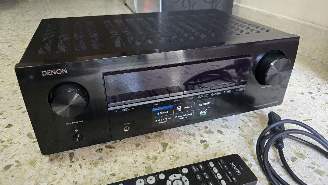 Denon AVR X-250BT (Category: Soundbars, Speakers & Amplifiers) located in San Miguel. Submitted by rrshopstore (Listing ID 1439681858, Image 2). Description: Bluetooth 220V Key Specs Channels: 5.1 channel AV receiver Power Output: 70W per channel (8Ω, 20Hz–20kHz) Up to 130W peak per channel � Denon Singapore +1 HDMI Inputs: 5 HDMI in / 1 HDMI out Video Support: 4K Ultra HD pass-through HDR HDCP 2.2 BT.2020 3D pass-through � Denon Singapore Audio 
