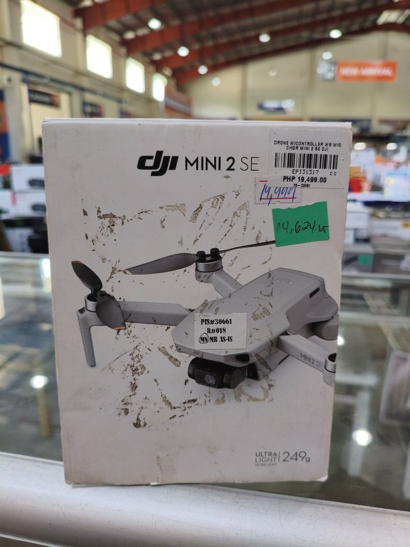 DJI Mini 2 SE Drone (Category: Drones) located in Manila. Submitted by hmrgrace5. (Listing ID 1439648898, Image 3). Description: - DJI Mini 2 SE drone - Ultra-lightweight: 249g - Includes drone and accessories - Original price: PHP 19,499.00 - Selling price: PHP 14,624.00 - Box included.