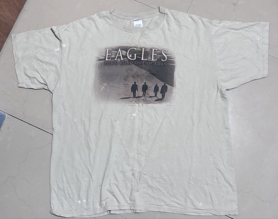 Eagles Concert Shirt (Category: Tshirts & Polo Shirts ) located in Noveleta. Submitted by nep21 (Listing ID 1439648637, Image 1). Description: Eagles Concert/Album Shirt Size 26x30 Issues:Stains,Bullet Hole Selling for 1,000 pesos Noveleta,Cavite location Shipping J&T or Lalamove .