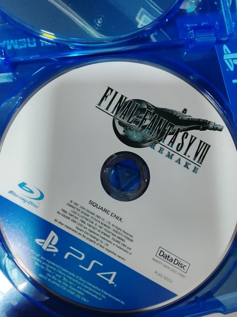 Final Fantasy 7 Remake (Category: PlayStation) located in Manila. Submitted by coinhunter8 (Listing ID 1439426259, Image 3). Description: collection final fantasy 7 remake 2 layer of.disc PSN asia requirement 100gb no scratch.