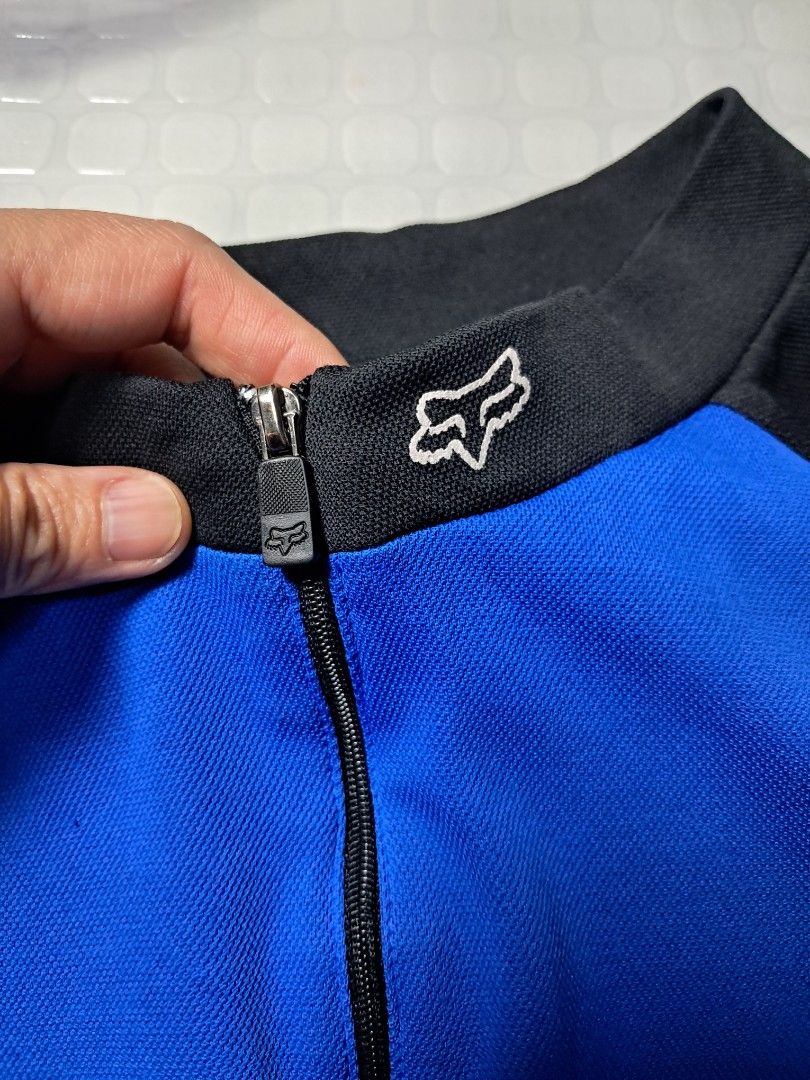 Fox racing cycling jersey (Category: Activewear) located in Baguio. Submitted by mishmashfritz (Listing ID 1439740143, Image 3). Description: thrifted, euc, min. lints -unnoticeable zippered back pocket xxl on tag see dimes for reference.