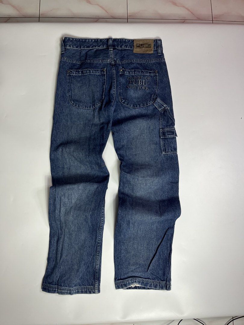 Fubu Carpenter pants (Category: Jeans) located in Lipa City. Submitted by _thriftitcloud (Listing ID 1439614303, Image 2). Description: 34x43 Excellent Leg opening 9.