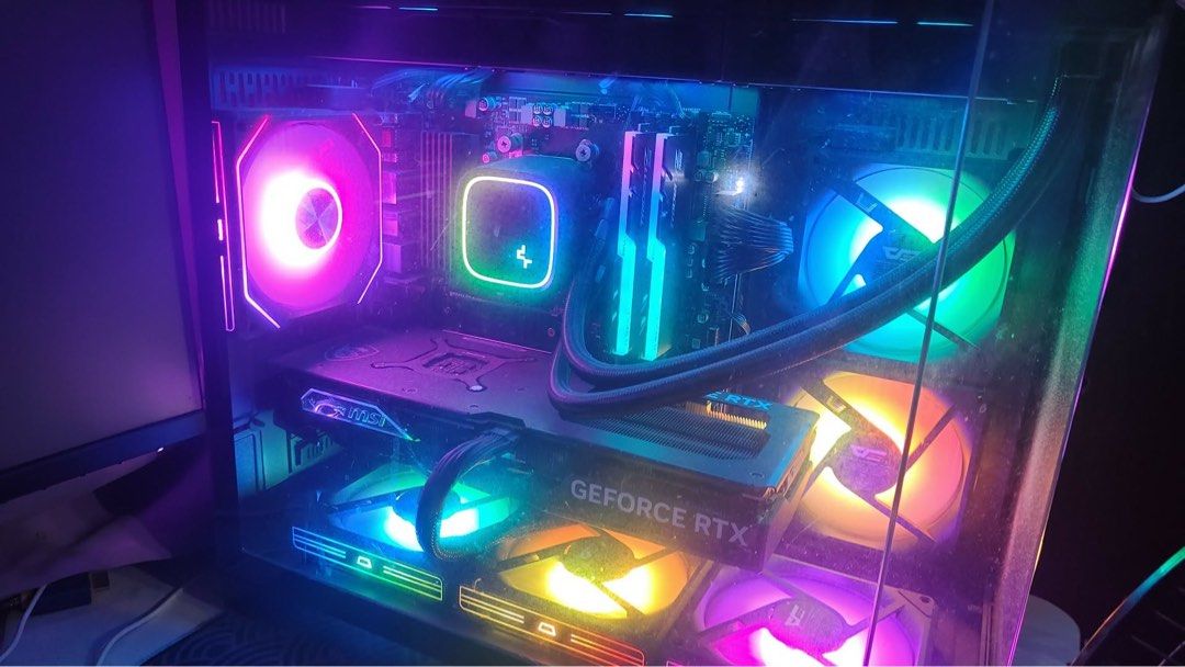 Gaming PC - Ryzen 7 5800X, RTX 4070 Super (Category: Desktops) located in Caloocan City. Submitted by jasonleet36121 (Listing ID 1439708247, Image 1). Description: - AMD Ryzen 7 5800X Processor - MSI RTX 4070 Super Gaming X Slim 12G Graphics Card - 32GB G.Skill Trident Z RGB RAM - 1TB Kingston NVMe SSD - Deepcool Gammaxx L360mm Liquid Cooler - Coolman Spectra Black Case with RGB Fans - Includes Windows 11 Pro and MS Office 2021 License Keys With 