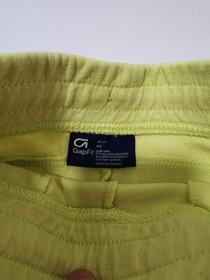 Gap Mint Green Drawstring Shorts for Boys 4 Years Old (Category: Babies & Kids Fashion) located in Pasig City. Submitted by jam1ekow (Listing ID 1439689929, Image 3). Description: 4T size imported brand not ukay no stains.