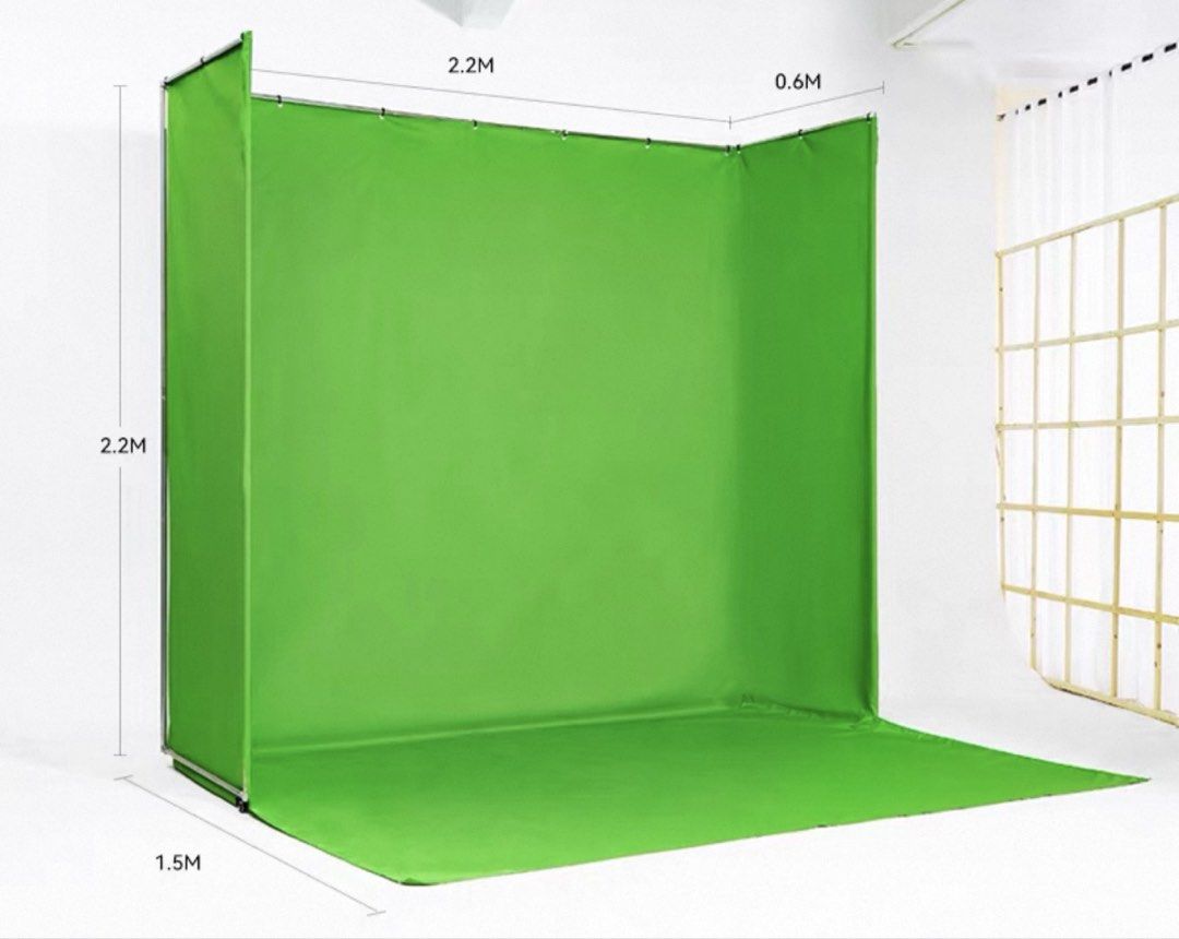 Green screen 2.2m (Category: Other Photography Accessories) located in Singapore. Submitted by toniatsang (Listing ID 1439616313, Image 1). Description: Useful Green screen for video or photography. Too big for my small studio. Bought at $250 including shipment .