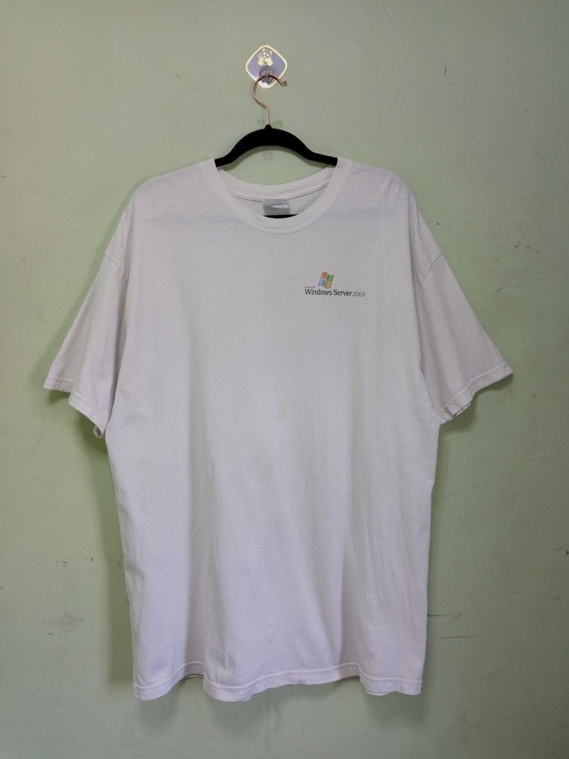 Hanes Beefy-T Windows Server 2003 Training Tour Shirt (Category: Tshirts & Polo Shirts ) located in Manila. Submitted by onewikstraight (Listing ID 1439651905, Image 2). Description: - Vintage Hanes Beefy-T shirt - Features Windows Server 2003 Training Tour design - Front: Small Windows Server 2003 logo - Back: Windows Server 2003 Training Tour logo and text about scalability - Size: Adult XL 24W 33L - Material: 100% cotton PM cavite location 200