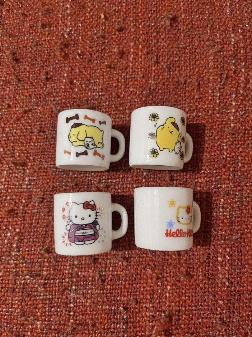 Hello Kitty Mini Ceramic Mug Bundle (Category: Coffee & Tea Tableware) located in Caloocan City. Submitted by snapshop_ph (Listing ID 1439660240, Image 1). Description: Sold as set.