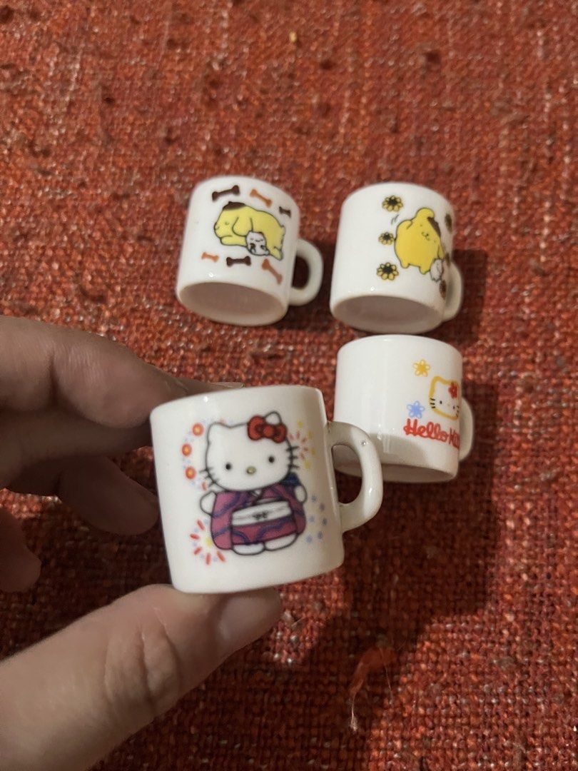 Hello Kitty Mini Ceramic Mug Bundle (Category: Coffee & Tea Tableware) located in Caloocan City. Submitted by snapshop_ph (Listing ID 1439660240, Image 2). Description: Sold as set.