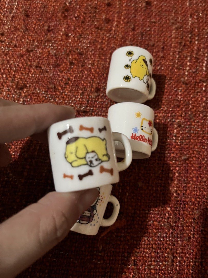 Hello Kitty Mini Ceramic Mug Bundle (Category: Coffee & Tea Tableware) located in Caloocan City. Submitted by snapshop_ph (Listing ID 1439660240, Image 3). Description: Sold as set.