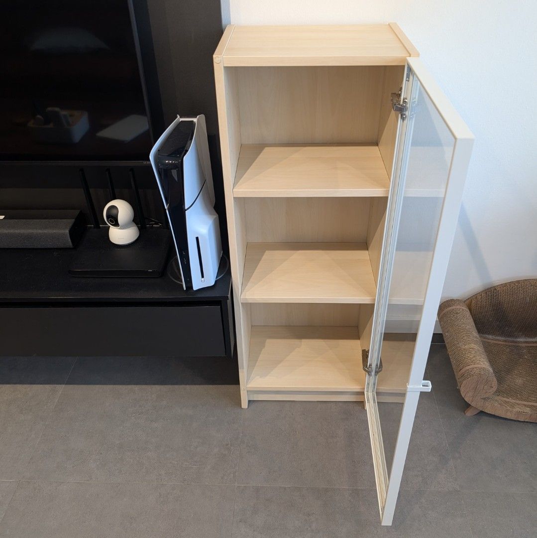 IKEA Display Cabinet with Glass Door, Furniture &amp; Home Living ...