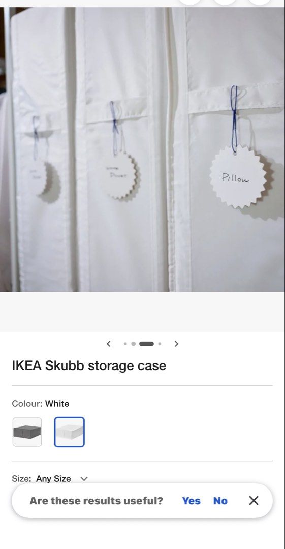 IKEA SKUBB Storage Case - White462856249620582403