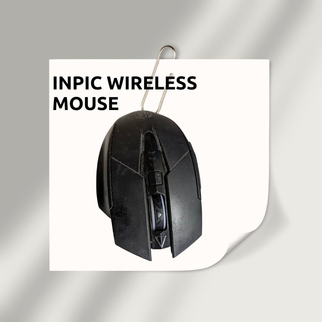 INPIC Wireless Mouse (Category: Mouse & Mousepads) located in Santo Tomas. Submitted by goldenbird_3f3c76 (Listing ID 1439752709, Image 2). Description: 🖱️ INPHIC M6P Wireless Mouse (Rechargeable) ✨ Smooth | Responsive | Long-lasting battery 🔹 DETAILS ✔ Used but still in good condition ✔ Tested and working perfectly ✔ Ergonomic design (comfortable gamitin) ✔ Long lasting battery 🔋 ⚙️ SPECIFICATIONS ✔ 2.4G Wireless (with USB nano receiver) ✔ Ad