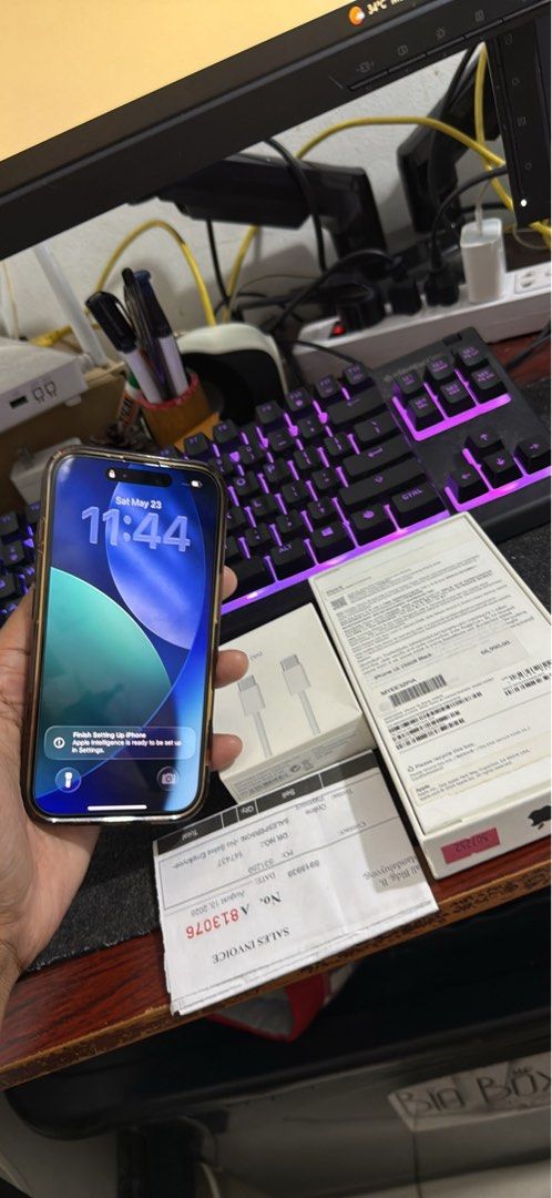 Iphone 16 256Gb 92% BH Complete Box & Receipt (Category: iPhone 16 Series) located in Quezon City. Submitted by senmaxxing (Listing ID 1439711472, Image 1). Description: No issues- Good Condition 37,500 Only Pass sa lowballers Iphone 16 256Gb Complete Box & Receipt Black under warranty until August 2026 With tempered and camera lens protector hindi pa nakakabit 92% BH Makunat with Apple Type C chord Paint chips sa camera lens No Sim restrictions 