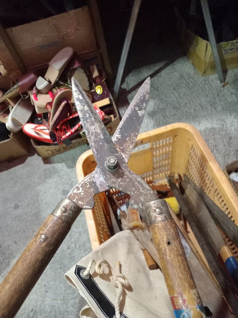 Japan large garden scissors (Category: Gardening Tools & Ornaments) located in Taguig. Submitted by nippon.toki (Listing ID 1439804846, Image 3). Description: Please read! For sure buyer only! NO COD/COP No reservation The items will be sold to the first payer w/o prior notice. Verbal reservations are not acceptable. Note: All items are vintage. Please manage your expectations accordingly. G cash payment. Shipping via Lalamove Metro Manila. For p