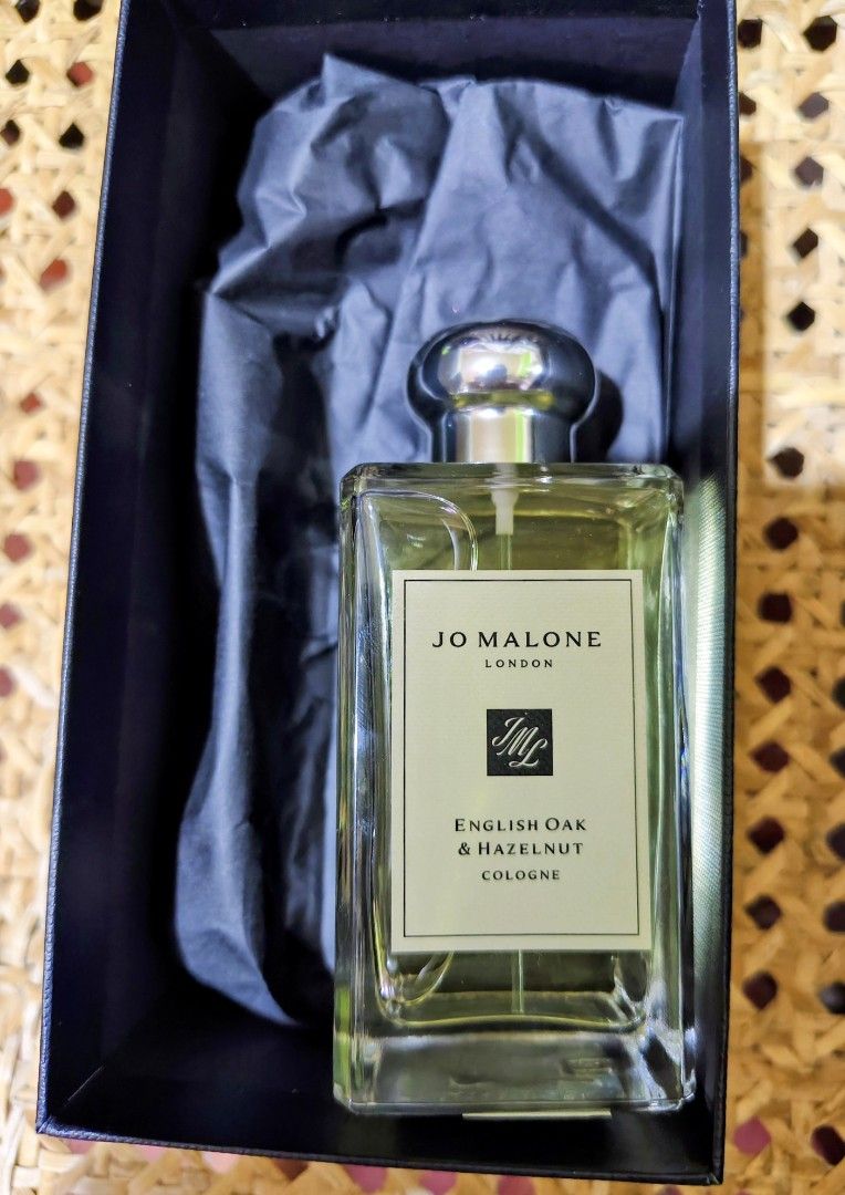 Jo Malone English Oak and Hazelnut cologne (Category: Fragrance & Deodorants) located in Manila. Submitted by memso8787 (Listing ID 1439626425, Image 1). Description: Jo Malone English Oak and Hazelnut cologne 3.4 fl. oz (100 ml) Bought from Bloomingdales USA Authentic with box and paper bag Not a US Tester.