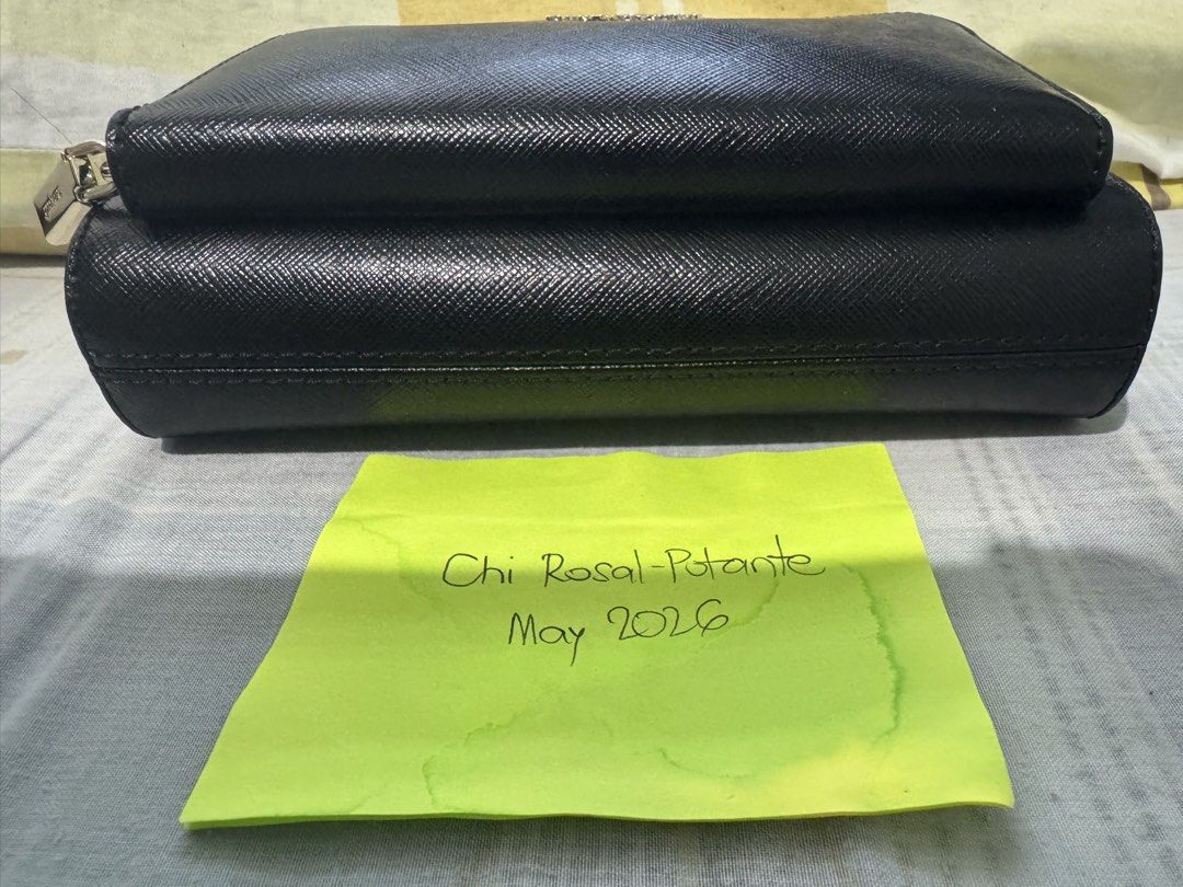 Kate Spade Staci Black Crossbody (Category: Cross-body Bags) located in Tanza. Submitted by chi_0826 (Listing ID 1439709165, Image 3). Description: Authentic Kate Spade Staci crossbody bag 3,500 + SF Black Saffiano Leather Bought brand new Comes with original tags and packaging Can pass as brand new No flaws or any signs of use Strap is adjustable Detachable strap for versatile carrying options Champagne gold hardwares RFS: Too many bags Location