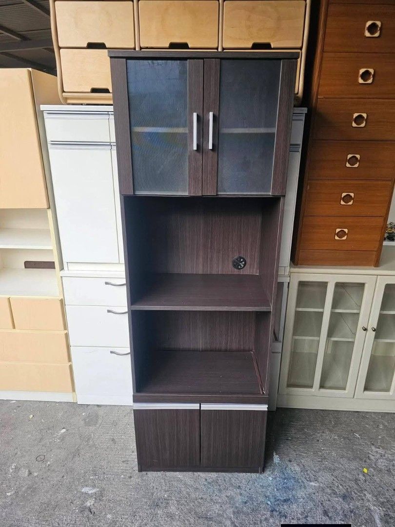 Kitchen Cabinet (Category: Shelves, Cabinets & Racks) located in Meycauayan. Submitted by marygracecasimiro (Listing ID 1439681441, Image 1). Description: Kitchen Cabinet ‼️₱6,800‼️ 👉Space Saver! 😘🥰🤩 ✔️L-23.5 H-70 W-15 inches 📐 ✔4 Doors 🗄 ✔️Laminated 🔖 ✔️Compress & Mdf Back 🪵 ✔Scratches As-is! 🩷.