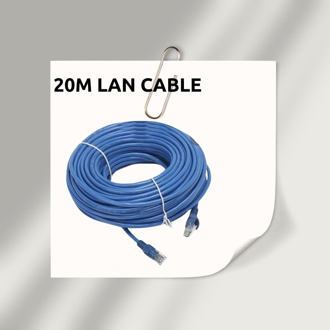 Lan Cable (Category: Networking) located in Santo Tomas. Submitted by goldenbird_3f3c76 (Listing ID 1439748797, Image 1). Description: 📢 20 Meters LAN Cable – Ready for internet setup! Perfect sa WFH, gaming, CCTV, router extension 💻🔥 🔥 FEATURES: ✅ 20 meters length (mahaba, abot kahit malayo 🔥) ✅ RJ45 connector (plug & play) ✅ Stable at mabilis na internet connection ✅ Compatible sa 10/100/1000 Mbps networks ✅ Flexible at matibay (PVC materi