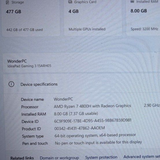 Lenovo ideapad gaming 3463057749500252161