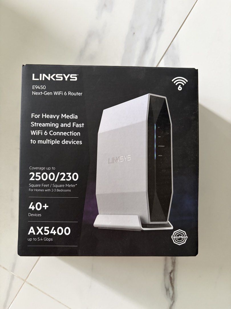Linksys E9450 Next-Gen WiFi 6 Router462792244698163200