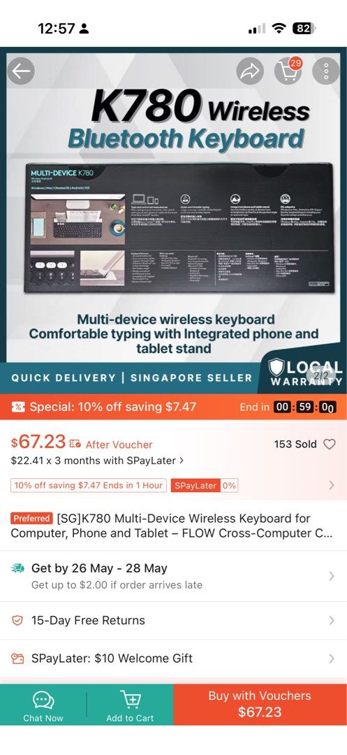 Logitech K780 Multi-Device Wireless Keyboard462794952698112002