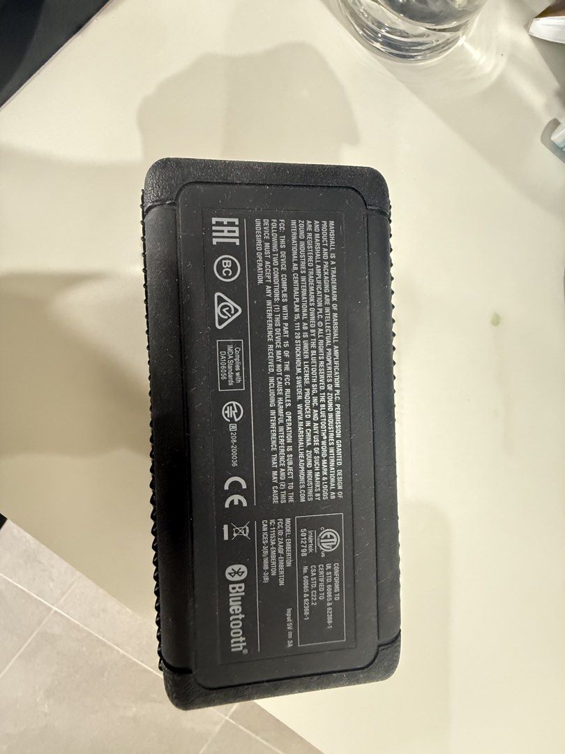 Marshall Emberton Speaker (Category: Soundbars, Speakers & Amplifiers) located in Manila. Submitted by ponyo.1 (Listing ID 1439740701, Image 2). Description: .