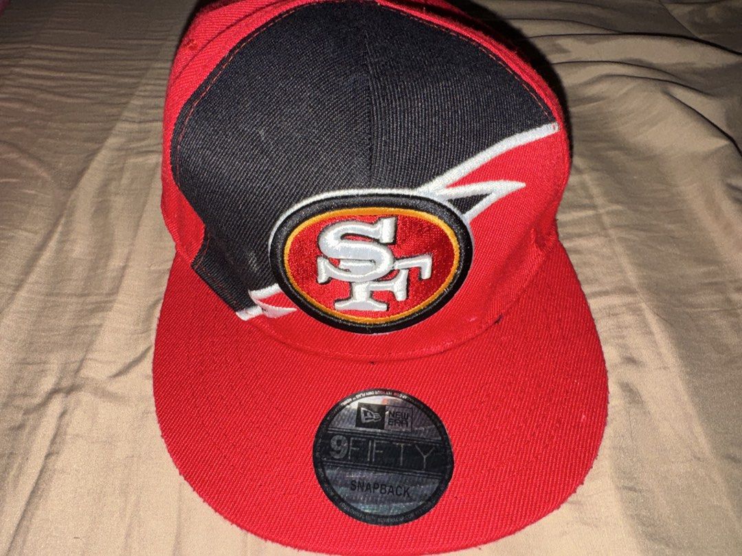 New Era 9FIFTY San Francisco 49ers snapback hat (Category: Caps & Hats) located in Alicia. Submitted by wangsobased (Listing ID 1439637049, Image 1). Description: AUTHENTIC 49ers SF hat! not fake. •barely used it. •no issue •rfs: declutter •add sf ₱85 if luzon-visayas, ₱75 mindanao. •i am in mindanao, MOP is gcash. .