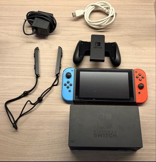 Nintendo Switch Joy-Con - Red Mario Design, Video Gaming, Video Games ...