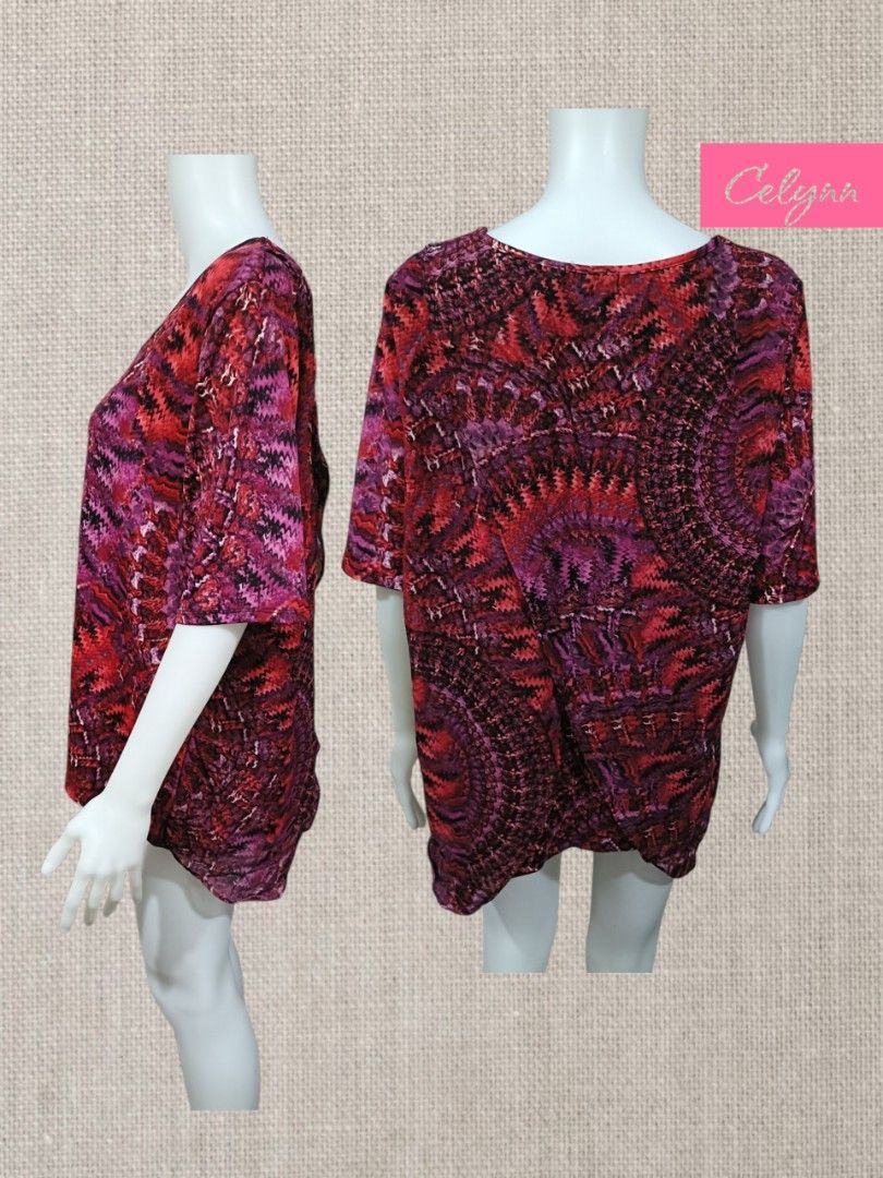 NOTATIONS Red Printed Short Sleeves Blouse; 2XL Plus Size Oversized (Category: Blouses) located in Moncada. Submitted by celynn.collection (Listing ID 1439780069, Image 2). Description: ✅ PLEASE READ BEFORE ASKING! 😊 ----------------------------------------------------- 📍LOCATION: Pangasinan, Luzon ----------------------------------------------------- ✅ Clothes are THRIFTED or PRE-LOVED unless stated brand new. ---------------------------------
