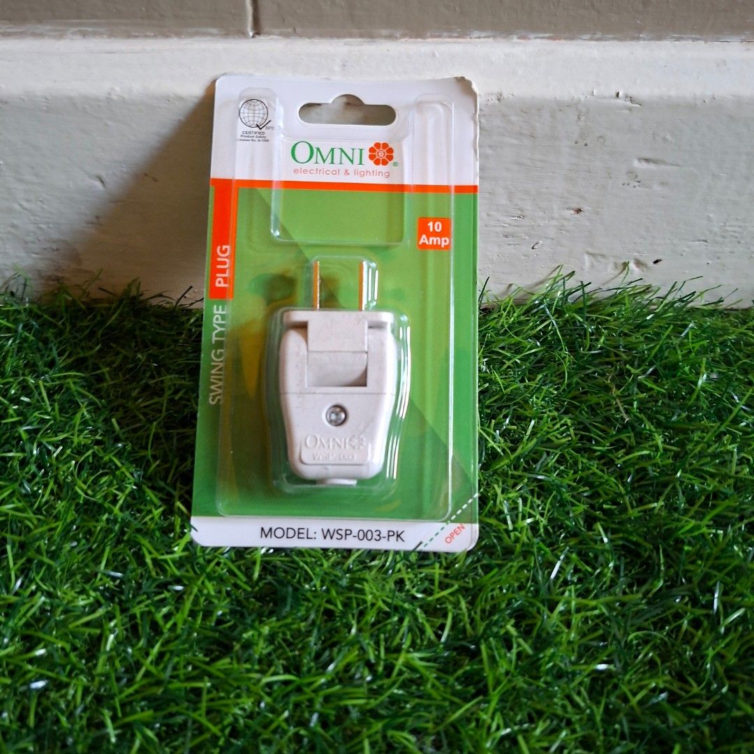 Omni swing type plug (Category: Electrical, Adaptors & Sockets) located in Pasig City. Submitted by last_price_posted (Listing ID 1439657309, Image 3). Description: This is available as long as this is posted/visible listing. You may message me with the answer to the following questions once you are fully decided to purchase, should you need further thinking and canvassing you may just save the listing for future reference. 1. Will you be persona