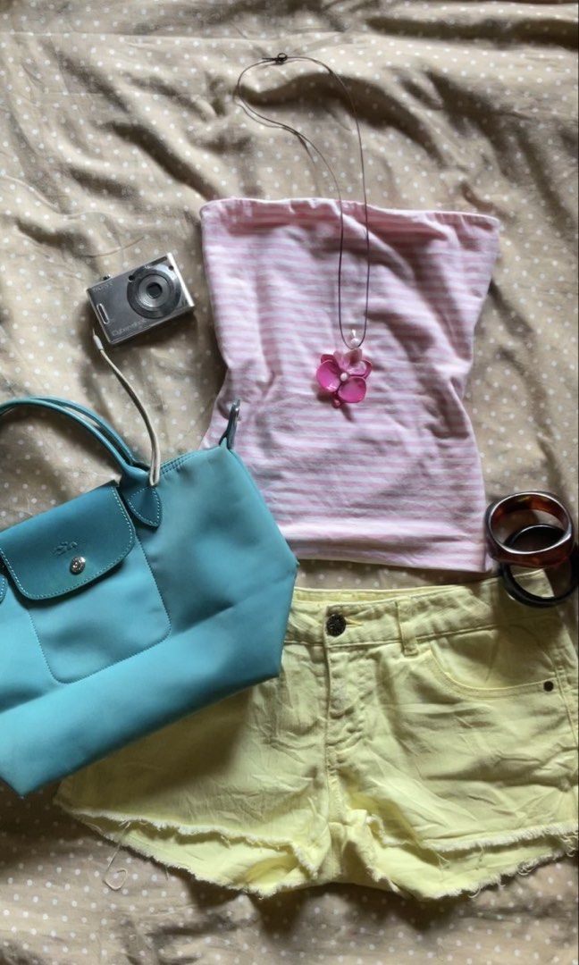 Pastel Yellow Low Waisted shorts (Category: Shorts) located in Manila. Submitted by pookstyle (Listing ID 1439696139, Image 2). Description: Waist - 30in Length - 9in .