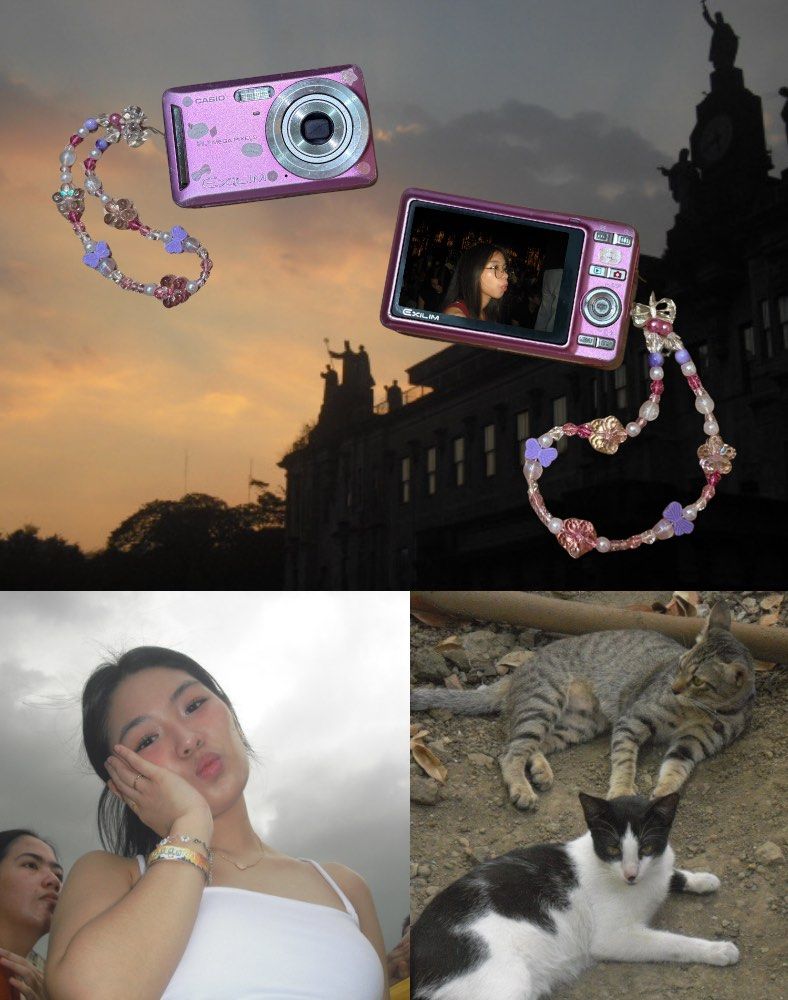 Pink Casio Exilim EX-Z9 🍀📸 (Category: Cameras) located in Manila. Submitted by xiaolongmallow (Listing ID 1439648045, Image 1). Description: 🔅 8.1 megapixels 🔅 built-in flash 🔅 pre-loved compact digicam ! issues: 🔅 only bottom button is working (flash settings button) (does not affect ability to take pictures) 🔅 lcd burn (does not affect output) 🔅 broken battery cover, but battery lock is still working (does not affect output) inclusions:
