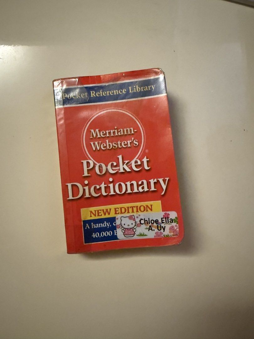 Pocket Dictionary (Category: Textbooks) located in Manila. Submitted by uycheyenne24807 (Listing ID 1439754066, Image 1). Description: .