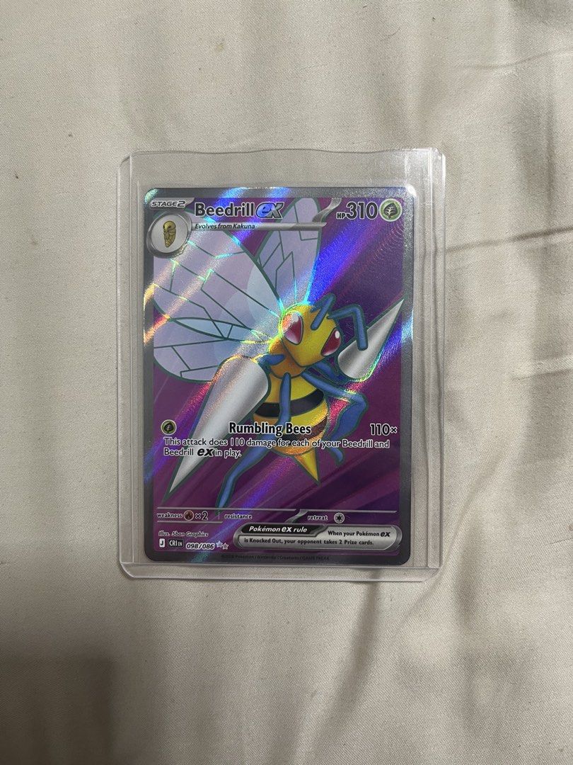 Pokemon Chaos Rising Beedrill EX Full art, Hobbies & Toys, Toys & Games ...