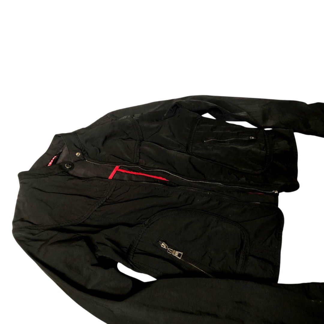 Prada Rider Jacket (Category: Coats, Jackets and Outerwear) located in San Fernando. Submitted by 7blunts (Listing ID 1439723888, Image 3). Description: actual size: s issue: missing zipper 800+sf nego.
