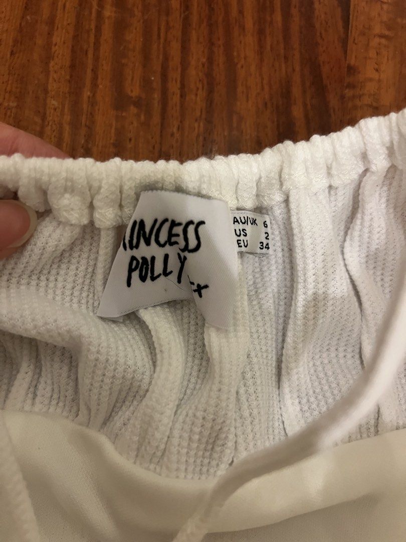 Princess Polly White Mini Dress (Category: Dresses) located in San Juan City. Submitted by c_declutters (Listing ID 1439662709, Image 2). Description: BNWOT Never got to wear 🥲 .