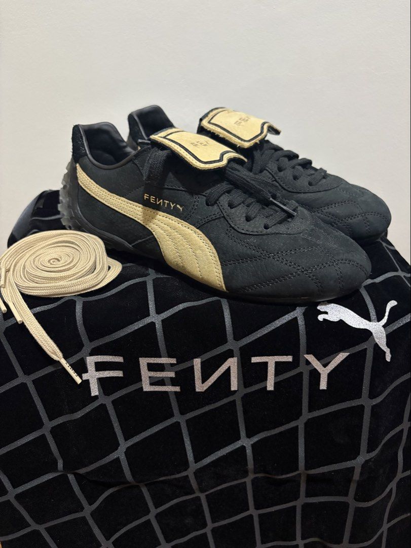 Puma x Fenty Avanti LS BTS (Category: Sneakers) located in Manila. Submitted by dalgomiee (Listing ID 1439610233, Image 1). Description: SALE: 3500 php from 4000 php Selling Puma Fenty Avanti LS BTS - Colorway: puma black-prairie tan - Brand New: never worn - Unisex sizing: US 5.5 mens or US 7 womens (can also fit US 6.5 or 7.5 womens but depends if you have narrow or wide feet) - With dust bag and extra shoelaces - Bought online for 5.8k orig pr