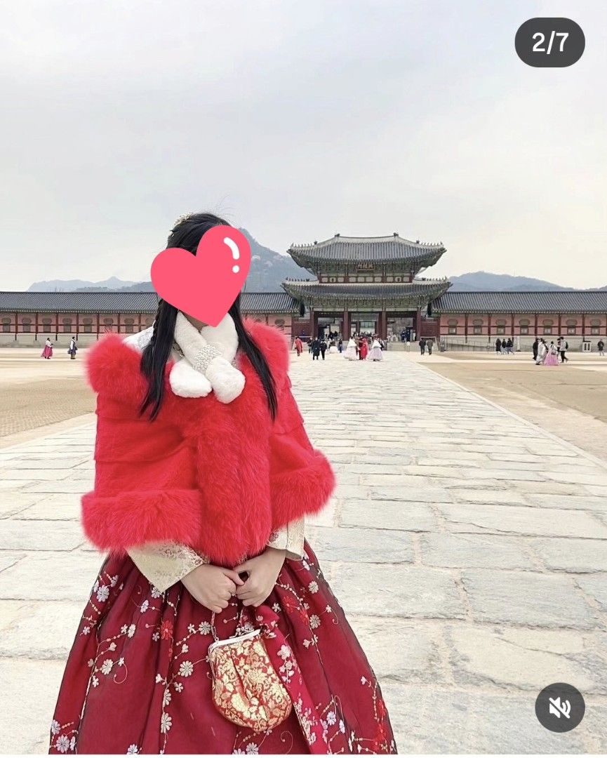 Red Faux Fur Shawl (Category: Coats, Jackets and Outerwear) located in Pasig City. Submitted by ecka.j (Listing ID 1439789158, Image 1). Description: Selling preloved fur shawl❄️ buyer will handle dry cleaning. - Luxurious red faux fur shawl - Soft and plush texture - Comfortable fit - Secure 2 clasp closure - Adds elegance and warmth - Great for special occasions or winter trips.